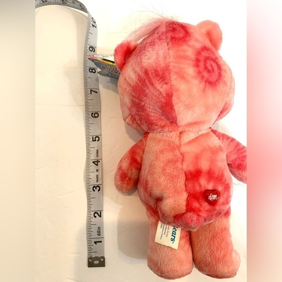VTG Special Edition Pink Tie-dye Love-A-Lot Care Bear 2003 Beanbag Plush w/tags - Picture 5 of 6